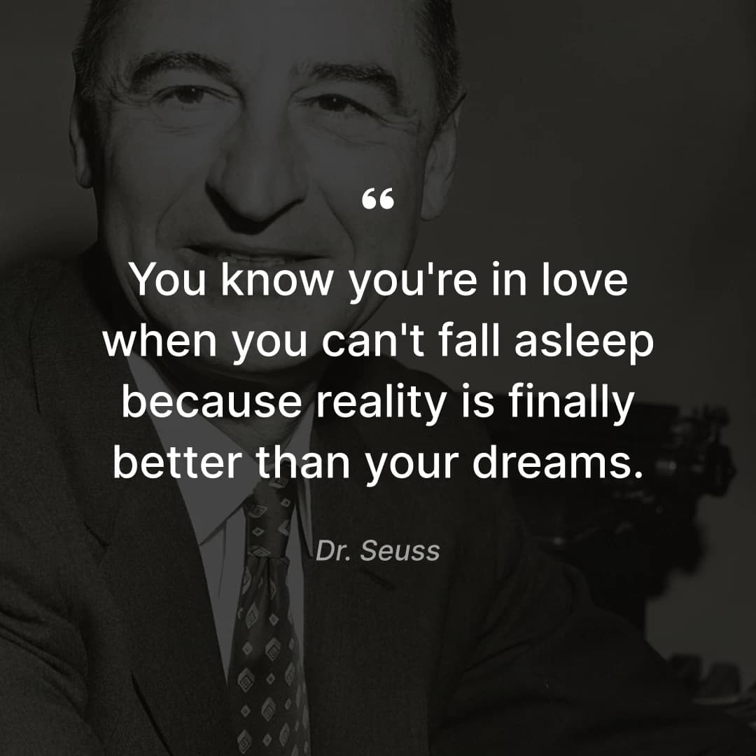 Short Love Words For Man Dr Seuss Quote