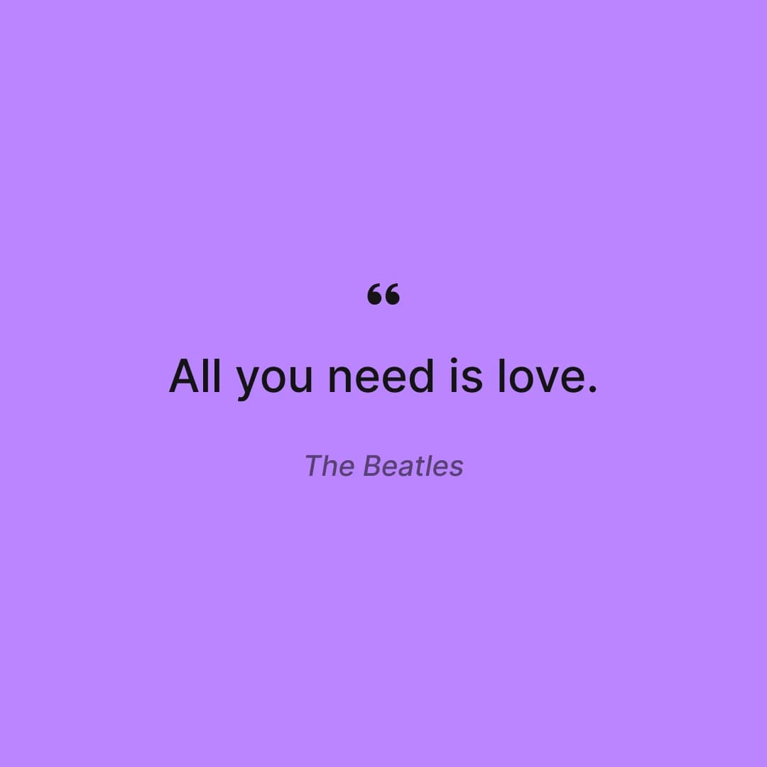 Short Love Quotes For Him The Beatles
