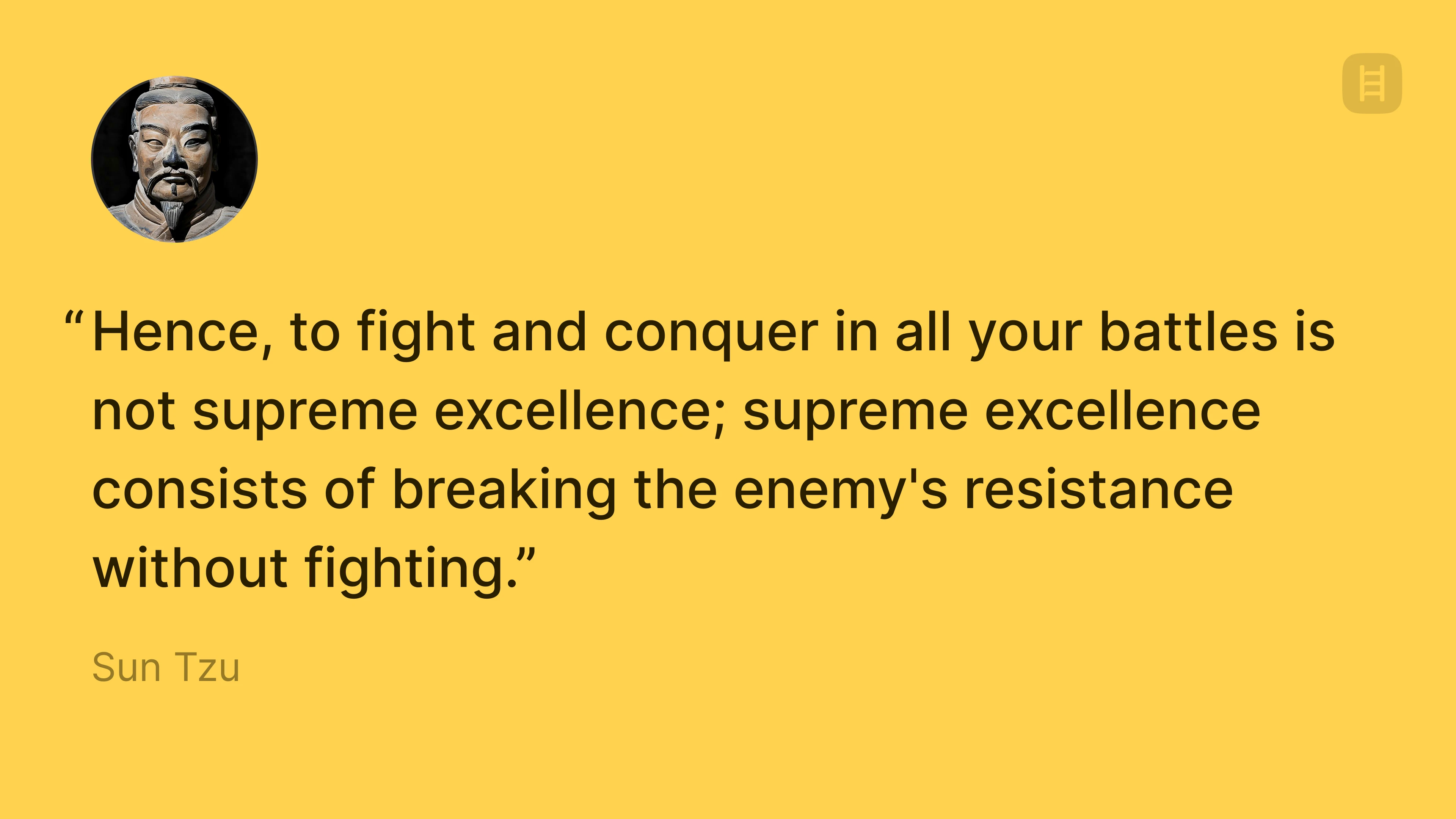 Sun Tzu fight and conquer quote