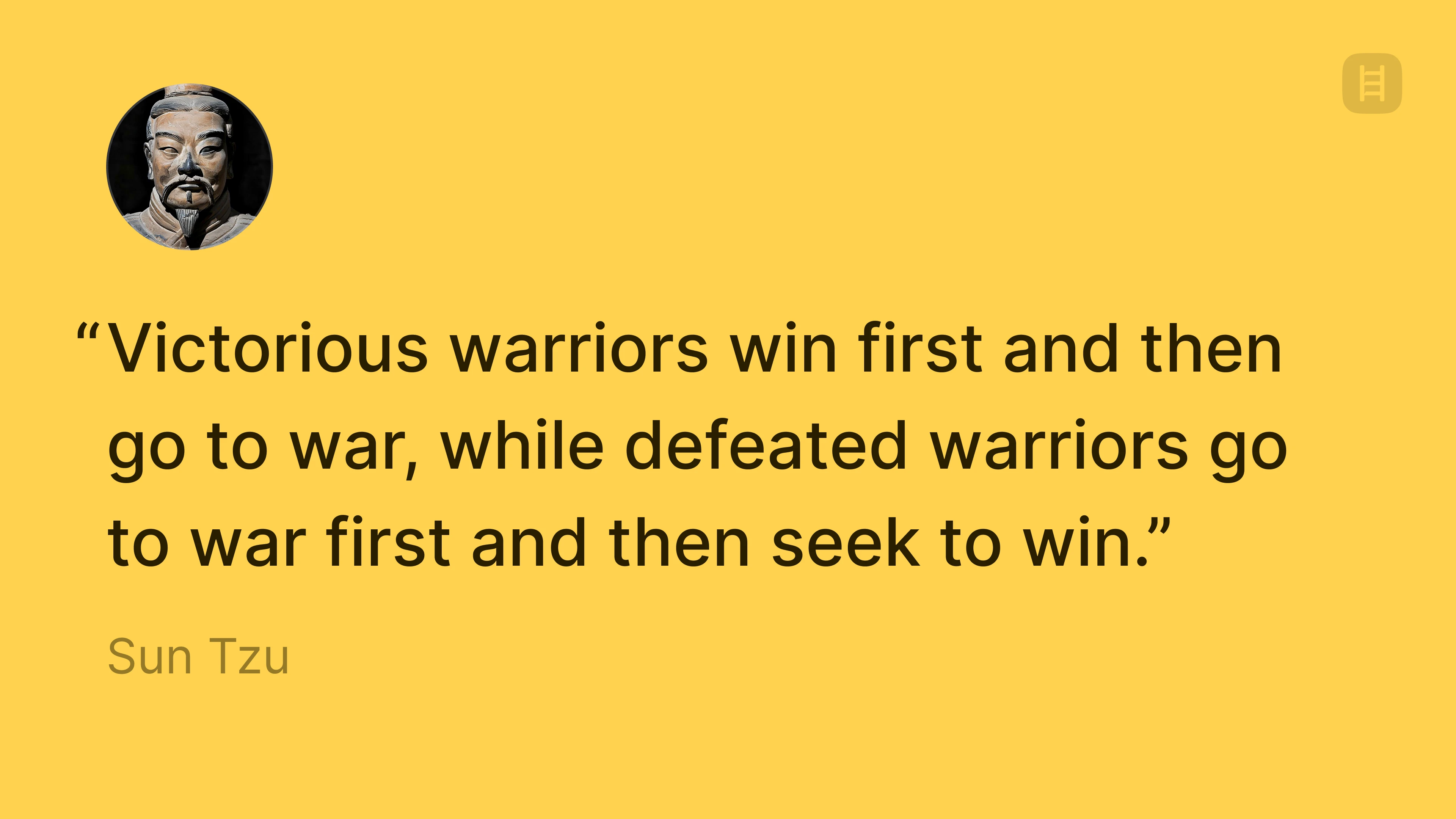 Sun Tzu victorious warriors quote