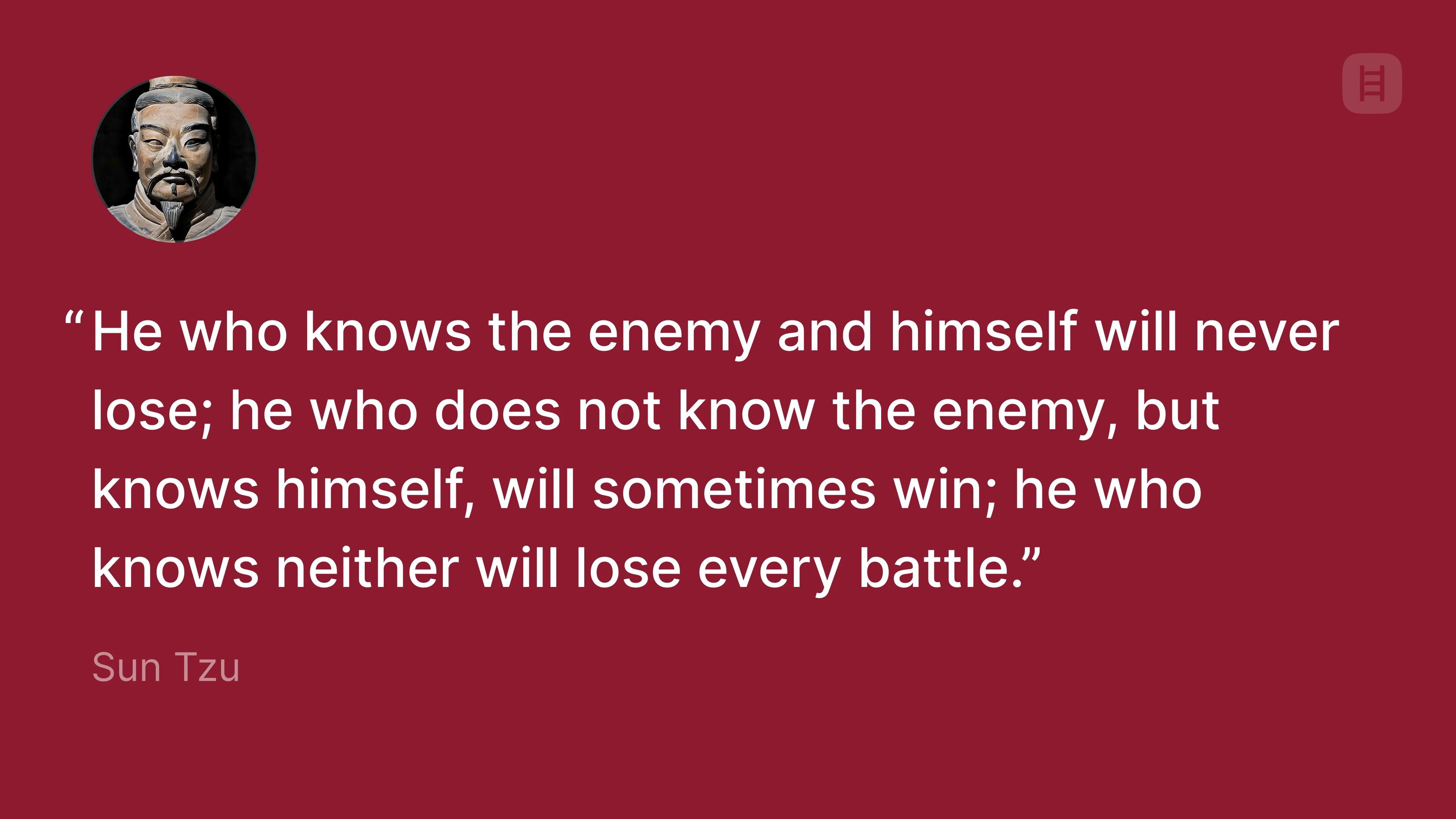 Sun Tzu quote