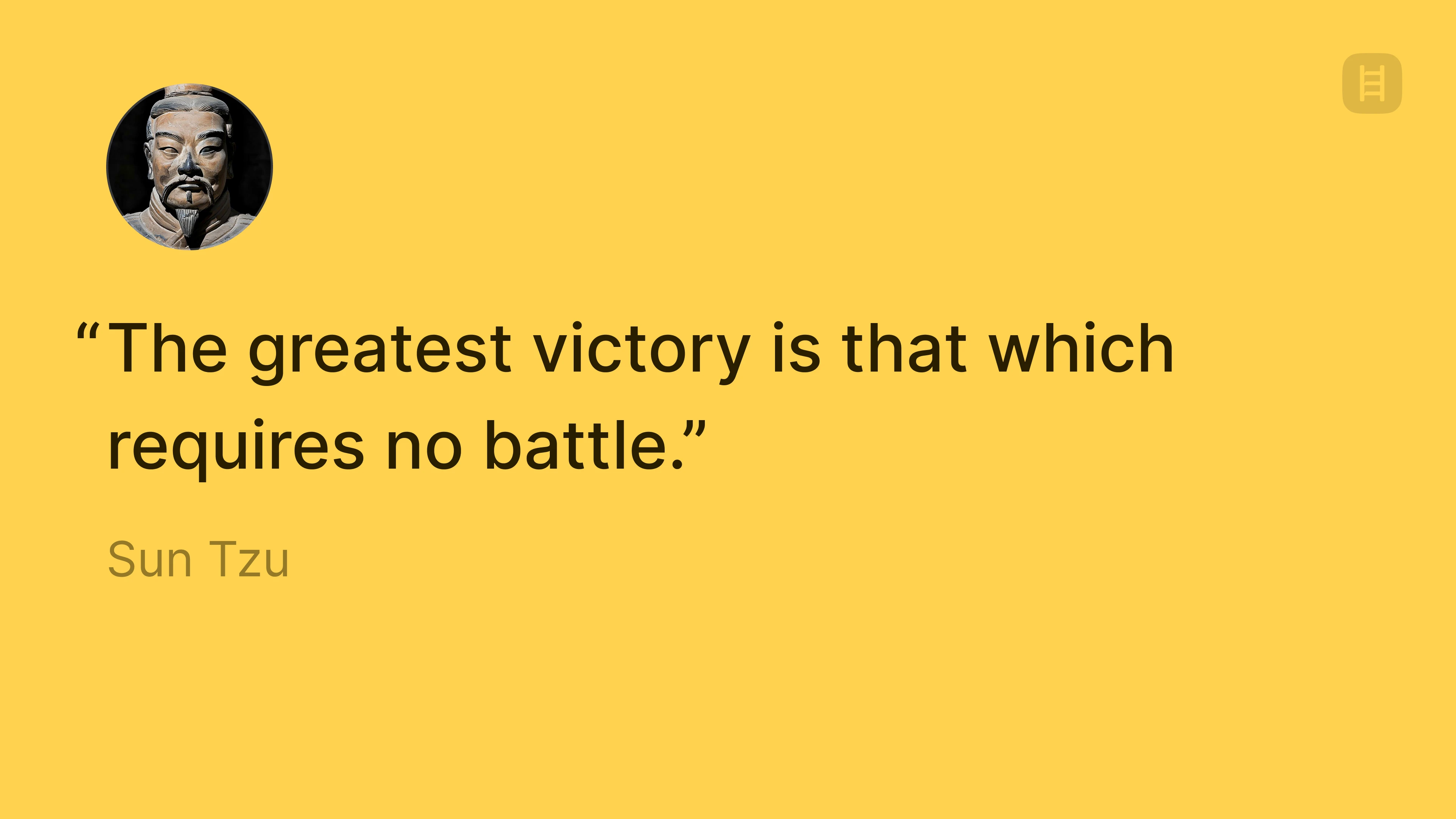 Sun Tzu greatest victory quote
