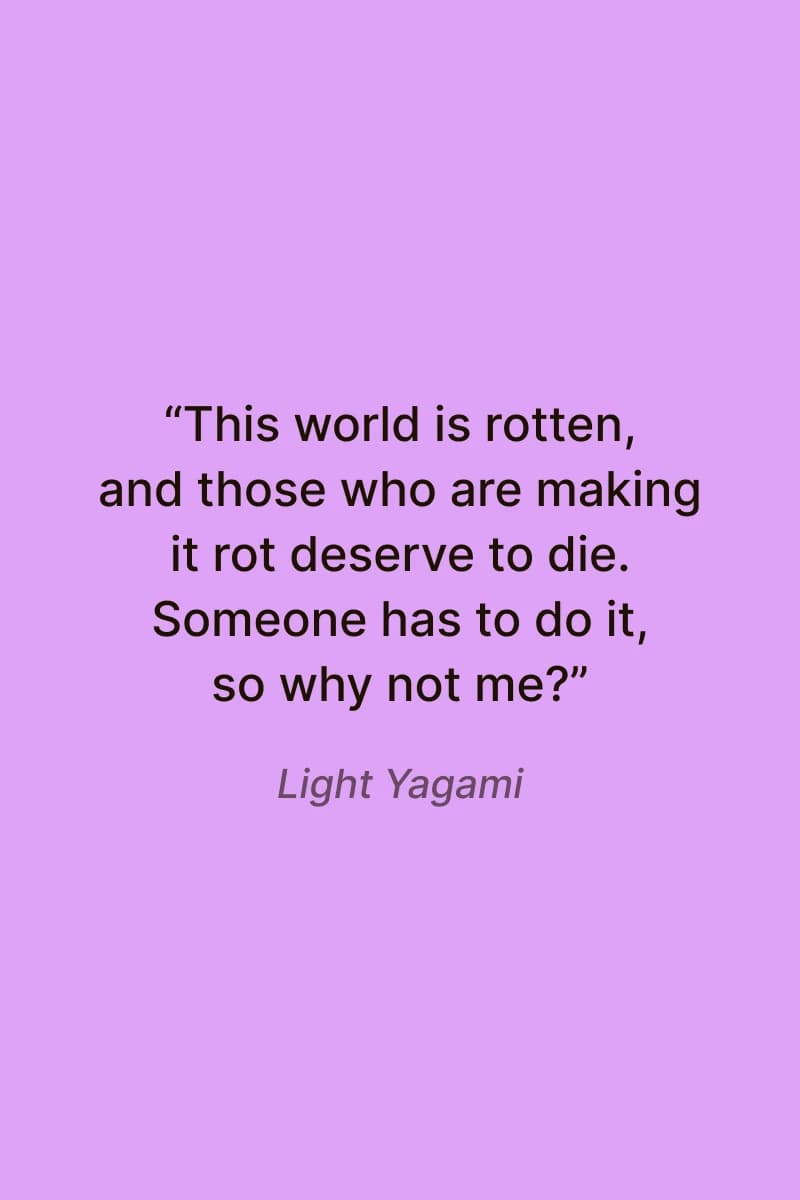 Light Yagami quotes death note