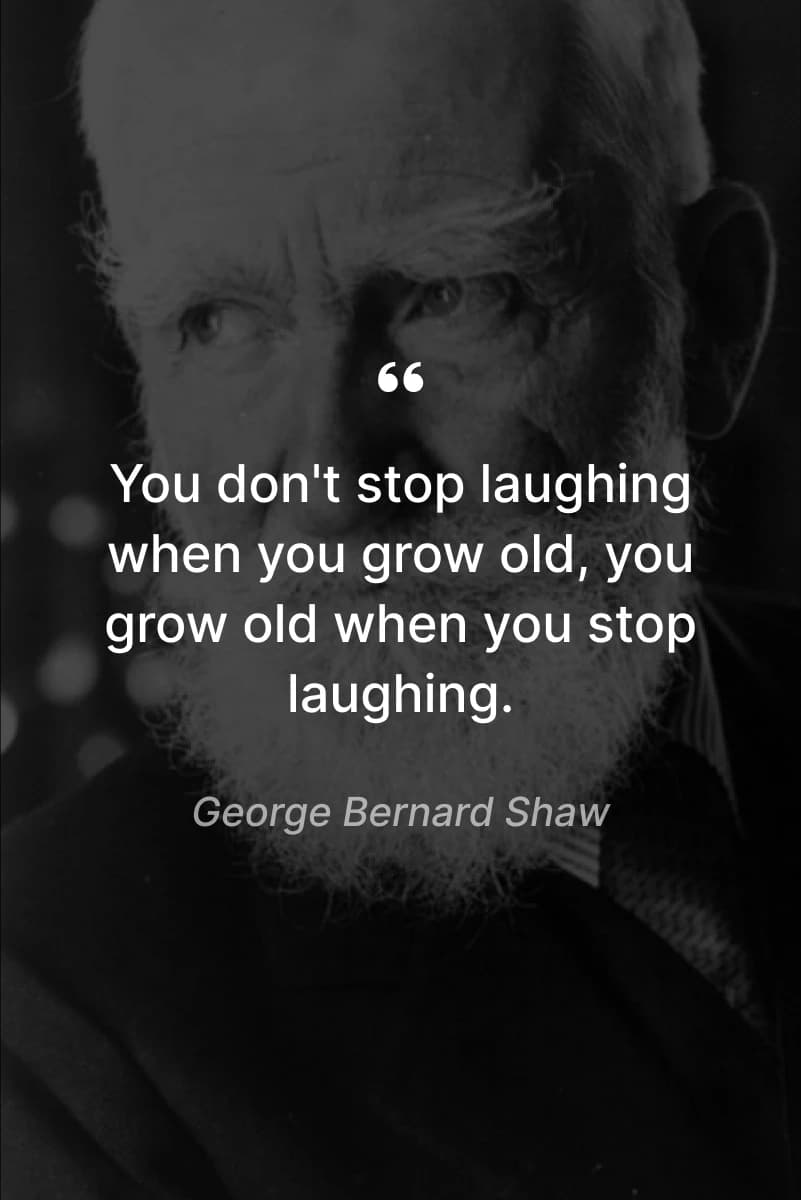 retirement card George Bernard Shaw quote